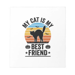 Meine Katze ist mein bester Freund Vintage-Katze-S Notizblock