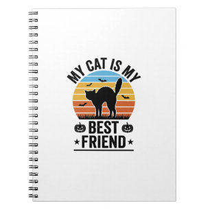 Meine Katze ist mein bester Freund Vintage-Katze-S Notizblock