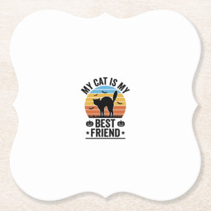 Meine Katze ist mein bester Freund Vintage-Katze-S Untersetzer