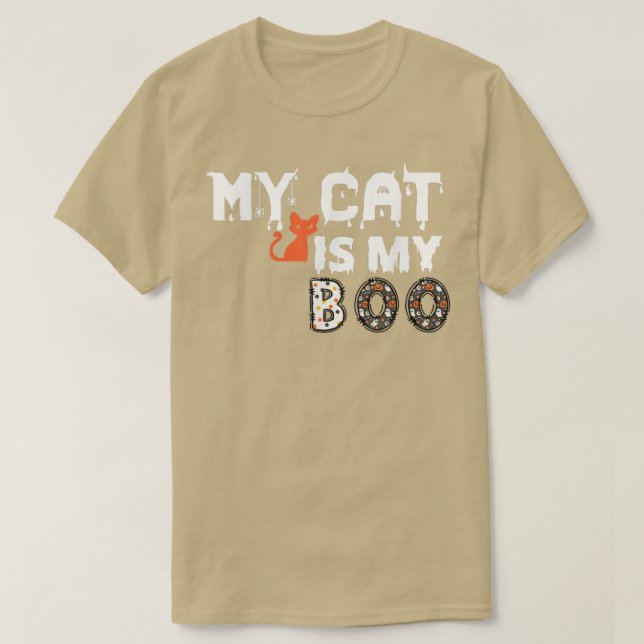 Meine Katze ist mein Boo T-Shirt (Design vorne)