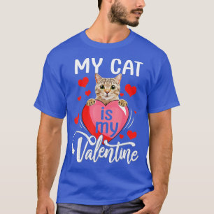Meine Katze ist mein Niedlicher Valentinstag Cat L T-Shirt