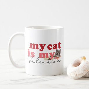 Meine Katze ist mein Valentine Kaffeetasse