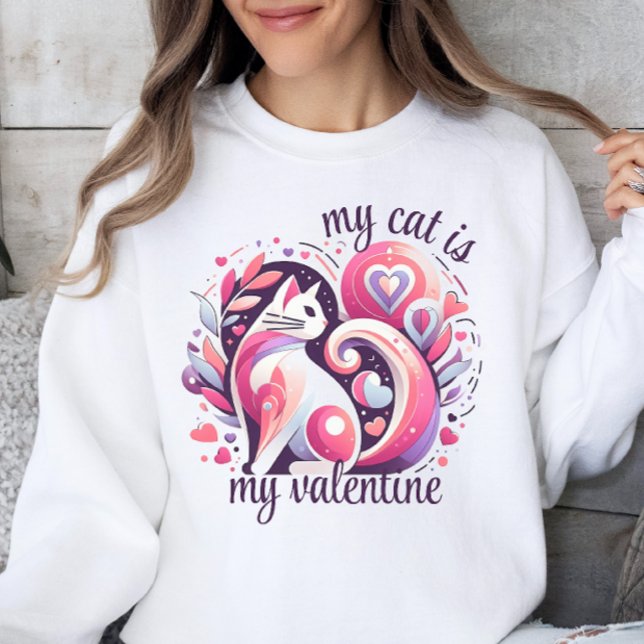 Meine Katze ist mein Valentine Sweatshirt (Von Creator hochgeladen)