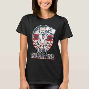 Meine Katze ist mein Valentinstag  Anti Valentinst T-Shirt