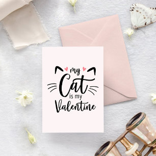 Meine Katze ist mein Valentinstag Feiertagskarte