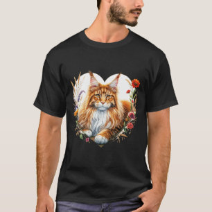 Meine Katze ist mein Valentinstag Süße Orange Main T-Shirt
