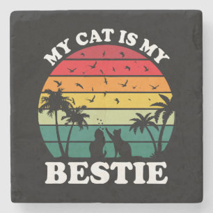 Meine Katze ist meine Bestie Steinuntersetzer