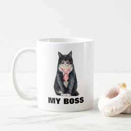 Meine Katze ist meine Bosssonnenbrille Krawatte ko Kaffeetasse