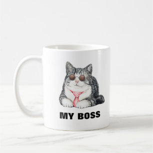 Meine Katze ist meine Bosssonnenbrille Krawatte lu Kaffeetasse