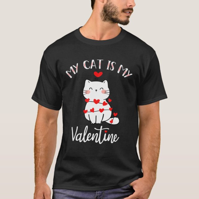 Meine Katze ist meine Katze, die Coole Weine liebt T-Shirt (Vorderseite)