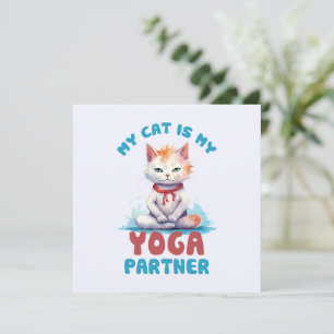 Meine Katze ist meine Yogapartnerin - eine adorabl