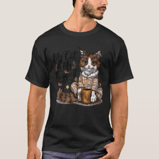 Meine Katze ist Myherapist Cat Lover Geschenkgesch T-Shirt