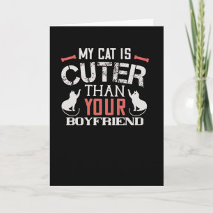 Meine Katze ist niedlich als dein Freund Karte