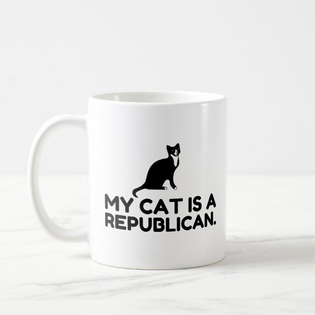 Meine Katze ist republikanisch Kaffeetasse (Links)