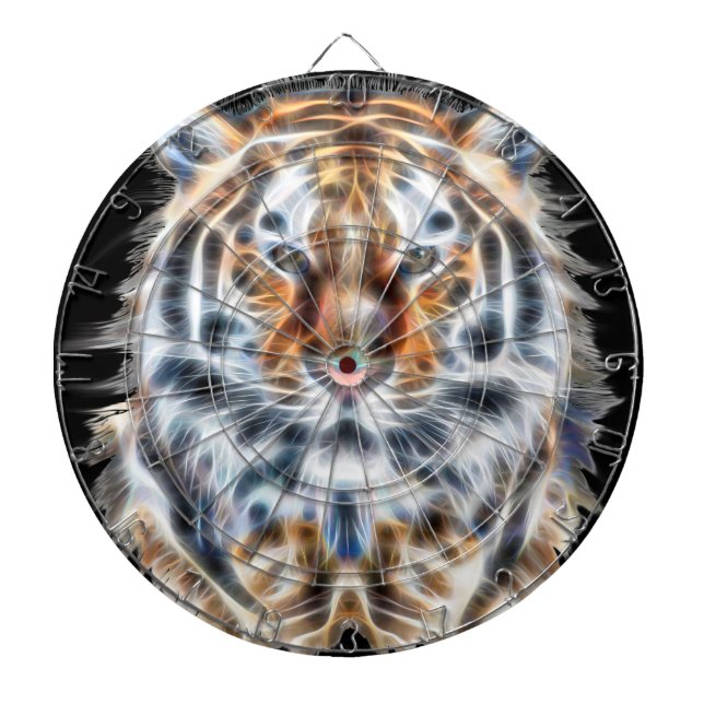 Meine Katze ist Schauspiel Up Tiger Gesichtsenergi Dartscheibe (vorne)