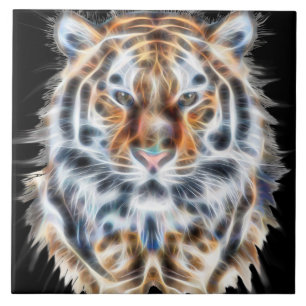 Meine Katze ist Schauspiel Up Tiger Gesichtsenergi Fliese