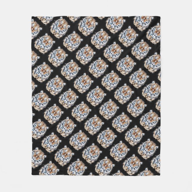 Meine Katze ist Schauspiel Up Tiger Style Energy Fleecedecke (Vorderseite)