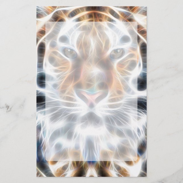 Meine Katze ist Schauspiel Up Wild Tiger Energy Briefpapier (Vorderseite)