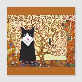 Meine Katze, Jellybohne und der Baum der Kunst des Magnetkarte