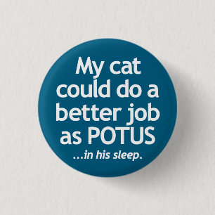 Meine Katze könnte einen besseren Job als POTUS ma Button