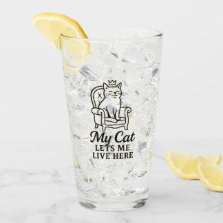 Meine Katze Lasse mich hier - Funny Cat Lover Art Glas
