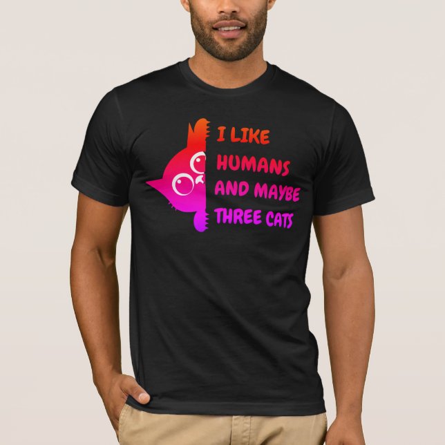 Meine Katze mag Baseball  T-Shirt (Vorderseite)