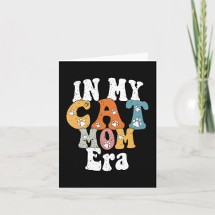 Meine Katze Mama Era Retro Groovy Mothers Day Mama Karte