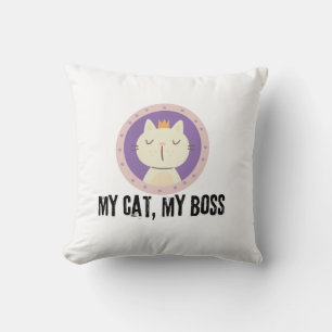 Meine Katze, mein Boss Kissen