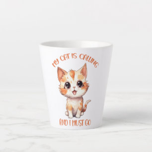 Meine Katze nennt Niedliche Orangenkatze Milchtasse