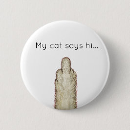 Meine Katze sagt Hallo... Button