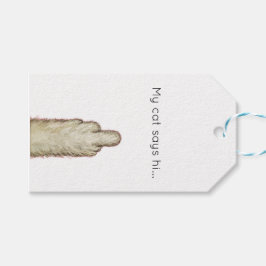 Meine Katze sagt Hallo... Geschenkanhänger