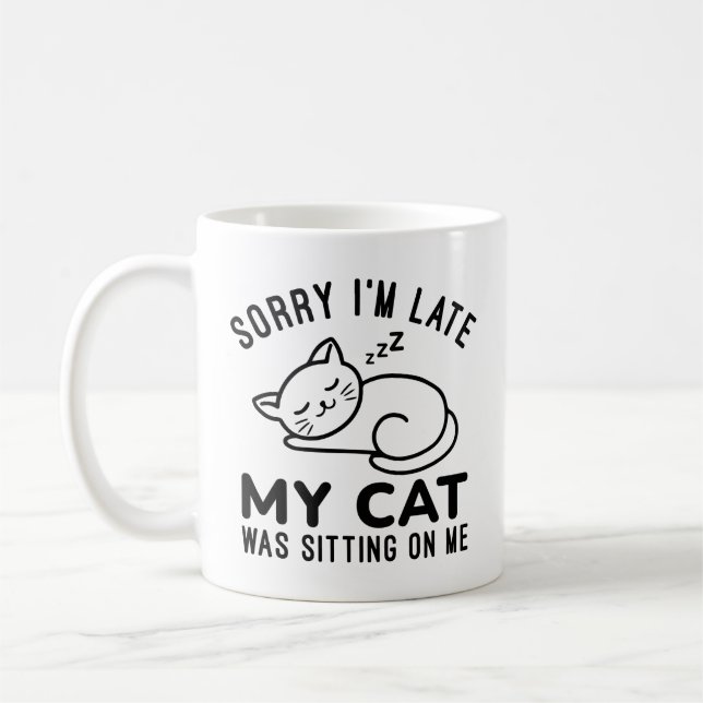 Meine Katze saß auf mir Kaffeetasse (Links)