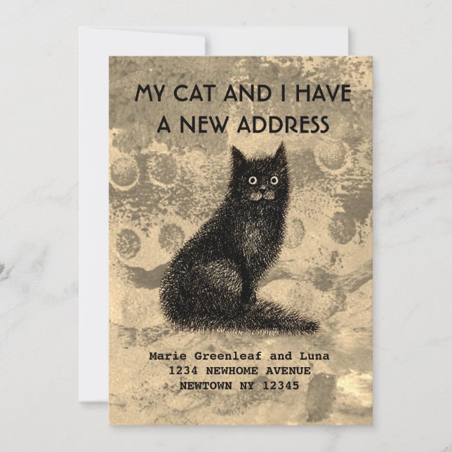 Meine Katze und ich haben die Ankündigung verschob (Vorderseite)