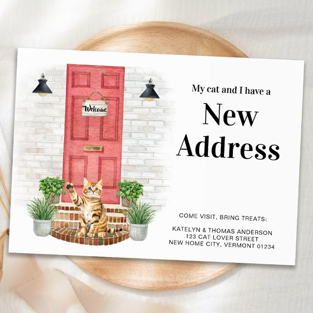 Meine Katze und ich neue Adresse Orange Cat Door M Ankündigung (Von Creator hochgeladen)