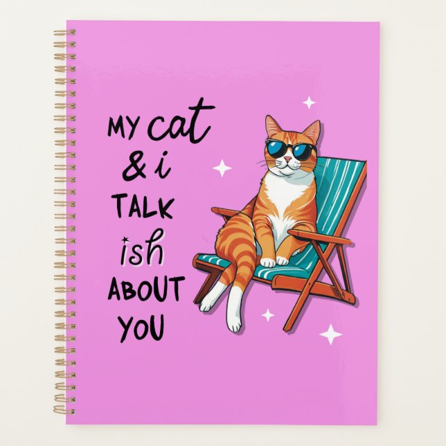 Meine Katze und ich reden so über dich Planer (Vorderseite)