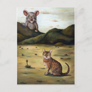 Meine Katzen haben den schlimmsten Albtraum Postkarte