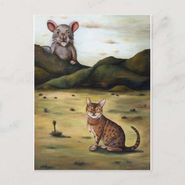 Meine Katzen haben den schlimmsten Albtraum Postkarte (Vorderseite)