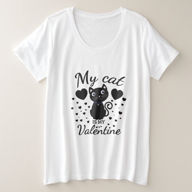 Meine Katzen sind meine Katzen Frauen Große Größe T-Shirt (Design vorne)