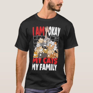 Meine Katzen sind schwarze Familienmänner T-Shirt