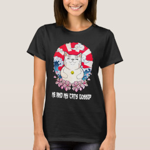Meine Katzen tratschen Katze Kitten Humor Katzen T-Shirt