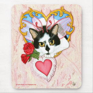 Meine katzenartige Valentinsgruß-Katze Mousepad