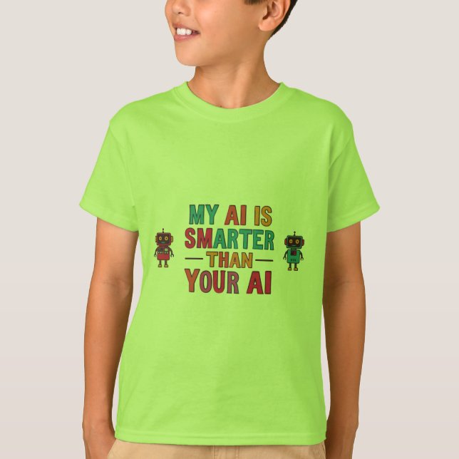 meine KI ist intelligenter T-Shirt (Vorderseite)