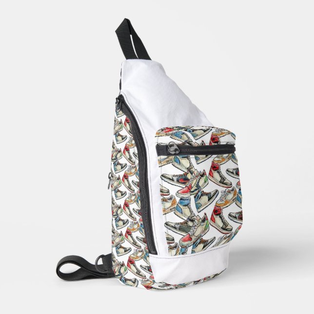 Meine Kicks - Sneaker Sling Bag Crossbody (Linke Seite)