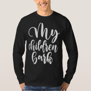 Meine Kinder bellen Rescue Pet Adoption Hundehütte T-Shirt