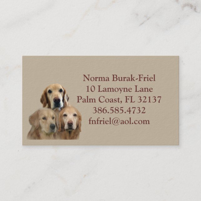 Meine Kinder haben 4 Bein-Visitenkarte 2012 Visitenkarte (Vorderseite)