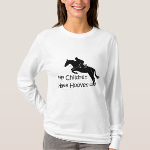 Meine Kinder haben Huf-Pferdelange Hülse T-Shirt
