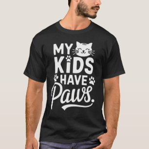Meine Kinder haben Paare, lustige Katzen-Mama und  T-Shirt