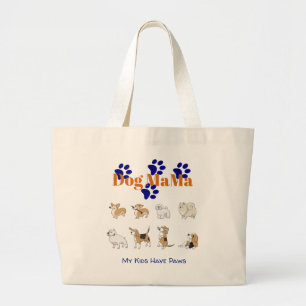 Meine Kinder haben Paws Dog MaMa - Geschenk für Hu Jumbo Stoffbeutel