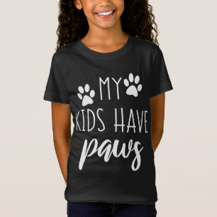 Meine Kinder haben Pfoten Niedliche Geburtstag Ges T-Shirt