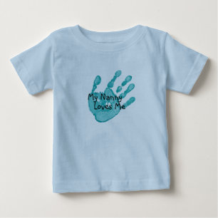 "Meine Kindermädchen-Lieben ich" - aquamarin Baby T-shirt
